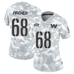 Women's Max Pircher Washington Commanders No.68 Limited 2024 Salute to Service Jersey - Arctic Camo