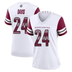 Women's Michael Davis Washington Commanders No.24 Game Jersey - White