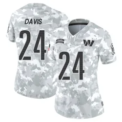 Women's Michael Davis Washington Commanders No.24 Limited 2024 Salute to Service Jersey - Arctic Camo