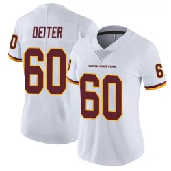 Women's Michael Deiter Washington Commanders No.60 Limited Vapor Untouchable Jersey - White