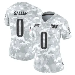 Women's Michael Gallup Washington Commanders No.0 Limited 2024 Salute to Service Jersey - Arctic Camo
