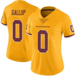 Women's Michael Gallup Washington Commanders No.0 Limited Color Rush Jersey - Gold