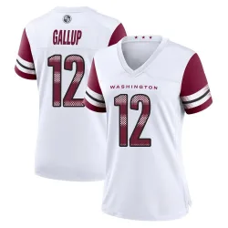 Women's Michael Gallup Washington Commanders No.12 Game Jersey - White