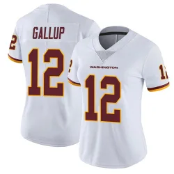 Women's Michael Gallup Washington Commanders No.12 Limited Vapor Untouchable Jersey - White