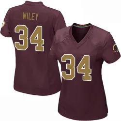 Women's Michael Wiley Washington Commanders No.34 Game Burgundy Alternate Jersey