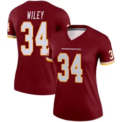 Women's Michael Wiley Washington Commanders No.34 Legend Burgundy Jersey
