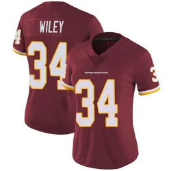 Women's Michael Wiley Washington Commanders No.34 Limited Burgundy Team Color Vapor Untouchable Jersey