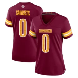 Women's Mike Sainristil Washington Commanders No.0 Game Burgundy Jersey