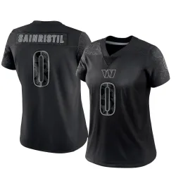 Women's Mike Sainristil Washington Commanders No.0 Limited Reflective Jersey - Black