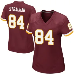 Women's Mike Strachan Washington Commanders No.84 Game Burgundy Team Color Jersey