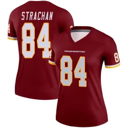 Women's Mike Strachan Washington Commanders No.84 Legend Burgundy Jersey