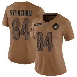 Women's Mike Strachan Washington Commanders No.84 Limited 2023 Salute To Service Jersey - Brown
