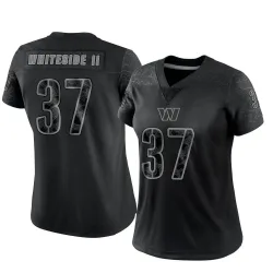 Women's Nick Whiteside II Washington Commanders No.37 Limited Reflective Jersey - Black
