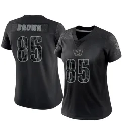 Women's Noah Brown Washington Commanders No.85 Limited Reflective Jersey - Black