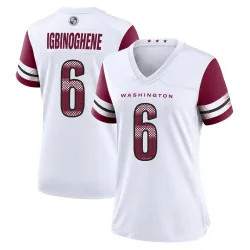 Women's Noah Igbinoghene Washington Commanders No.6 Game Jersey - White