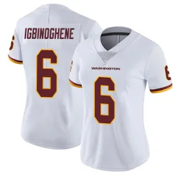 Women's Noah Igbinoghene Washington Commanders No.6 Limited Vapor Untouchable Jersey - White