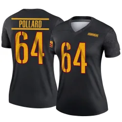 Women's Norell Pollard Washington Commanders No.64 Legend Alternate Jersey - Black