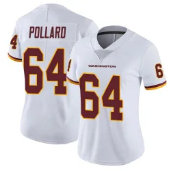 Women's Norell Pollard Washington Commanders No.64 Limited Vapor Untouchable Jersey - White