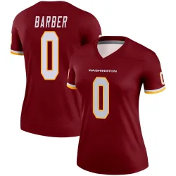 Women's Ricky Barber Washington Commanders No.0 Legend Burgundy Jersey