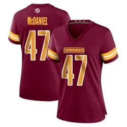 Women's Robert McDaniel Washington Commanders No.47 Game Burgundy Jersey