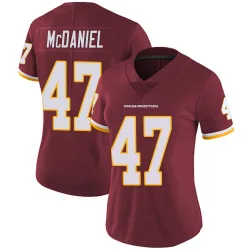 Women's Robert McDaniel Washington Commanders No.47 Limited Burgundy Team Color Vapor Untouchable Jersey