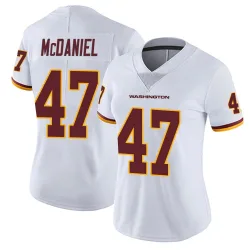 Women's Robert McDaniel Washington Commanders No.47 Limited Vapor Untouchable Jersey - White