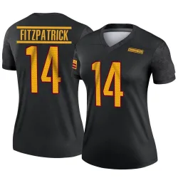 Women's Ryan Fitzpatrick Washington Commanders No.14 Legend Alternate Jersey - Black