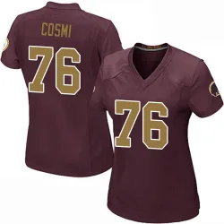 Women's Sam Cosmi Washington Commanders No.76 Game Burgundy Alternate Jersey