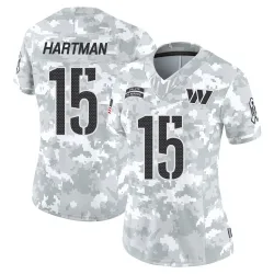 Women's Sam Hartman Washington Commanders No.15 Limited 2024 Salute to Service Jersey - Arctic Camo