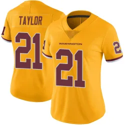 Women's Sean Taylor Washington Commanders No.21 Limited Color Rush Jersey - Gold