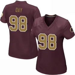 Women's Sheldon Day Washington Commanders No.98 Game Burgundy Alternate Jersey