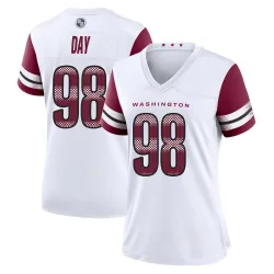 Women's Sheldon Day Washington Commanders No.98 Game Jersey - White