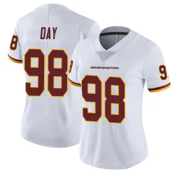 Women's Sheldon Day Washington Commanders No.98 Limited Vapor Untouchable Jersey - White