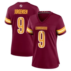 Women's Sonny Jurgensen Washington Commanders No.9 Game Burgundy Jersey