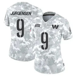 Women's Sonny Jurgensen Washington Commanders No.9 Limited 2024 Salute to Service Jersey - Arctic Camo