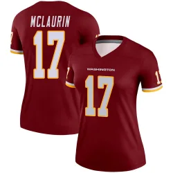 Women's Terry McLaurin Washington Commanders No.17 Legend Burgundy Jersey