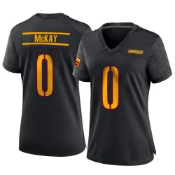 Women's Timothy McKay Washington Commanders No.0 Game Alternate Jersey - Black