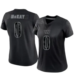 Women's Timothy McKay Washington Commanders No.0 Limited Reflective Jersey - Black