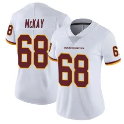 Women's Timothy McKay Washington Commanders No.68 Limited Vapor Untouchable Jersey - White