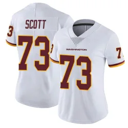 Women's Trent Scott Washington Commanders No.73 Limited Vapor Untouchable Jersey - White