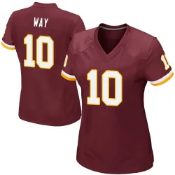 Women's Tress Way Washington Commanders No.10 Game Burgundy Team Color Jersey