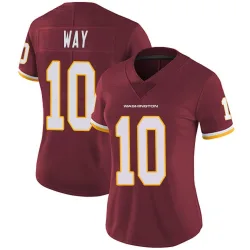 Women's Tress Way Washington Commanders No.10 Limited Burgundy Team Color Vapor Untouchable Jersey