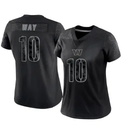 Women's Tress Way Washington Commanders No.10 Limited Reflective Jersey - Black