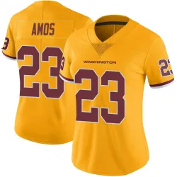 Women's Trey Amos Washington Commanders No.23 Limited Color Rush Jersey - Gold