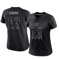Women's Trey Amos Washington Commanders No.23 Limited Reflective Jersey - Black