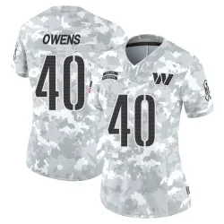 Women's Tyler Owens Washington Commanders No.40 Limited 2024 Salute to Service Jersey - Arctic Camo