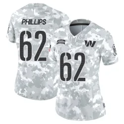 Women's Tyre Phillips Washington Commanders No.62 Limited 2024 Salute to Service Jersey - Arctic Camo