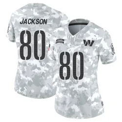 Women's Tyree Jackson Washington Commanders No.80 Limited 2024 Salute to Service Jersey - Arctic Camo