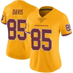 Women's Vernon Davis Washington Commanders No.85 Limited Color Rush Jersey - Gold