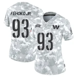 Women's Viliami Fehoko Jr. Washington Commanders No.93 Limited 2024 Salute to Service Jersey - Arctic Camo